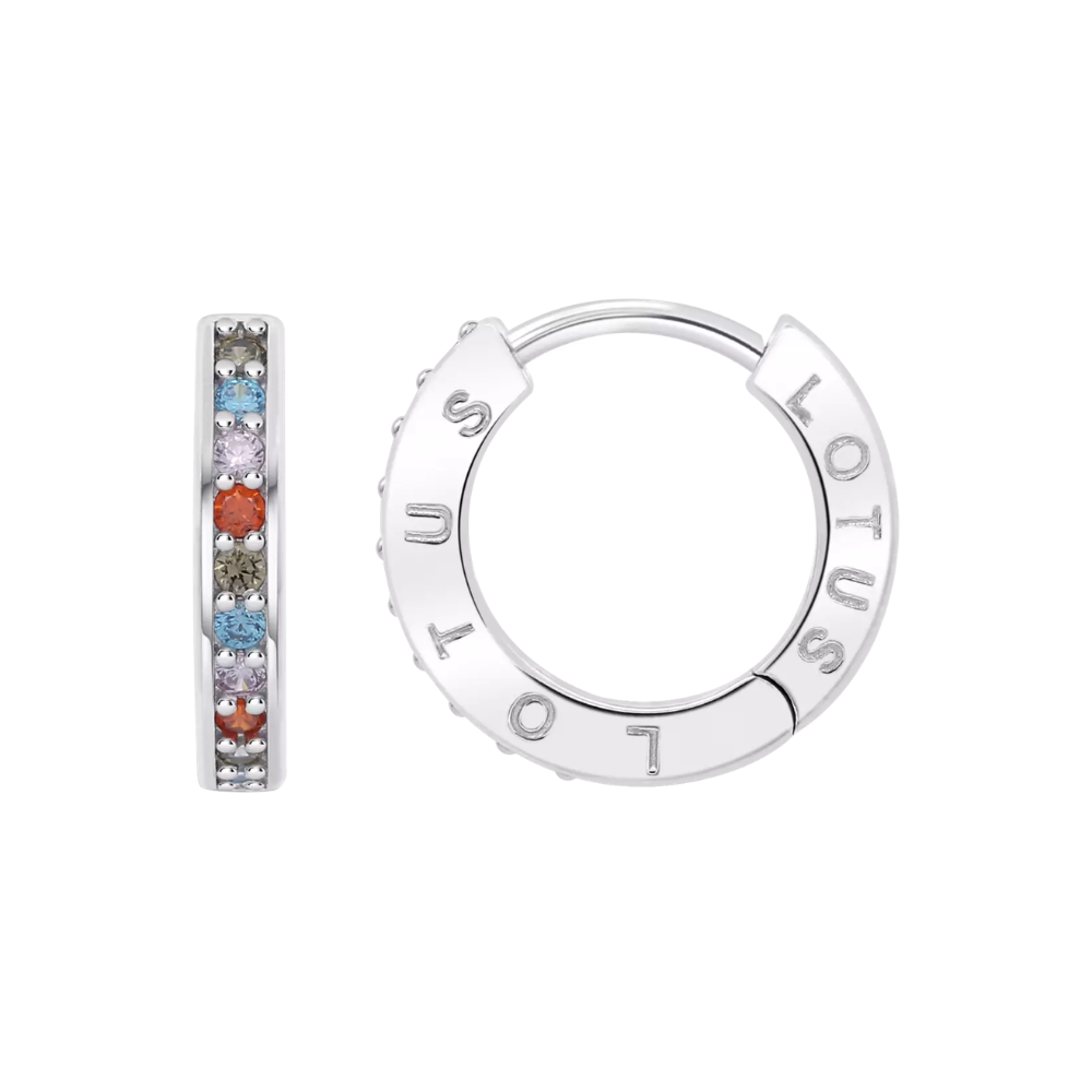 Cercei din argint  cu pietre Cubic Zirconia Incolor