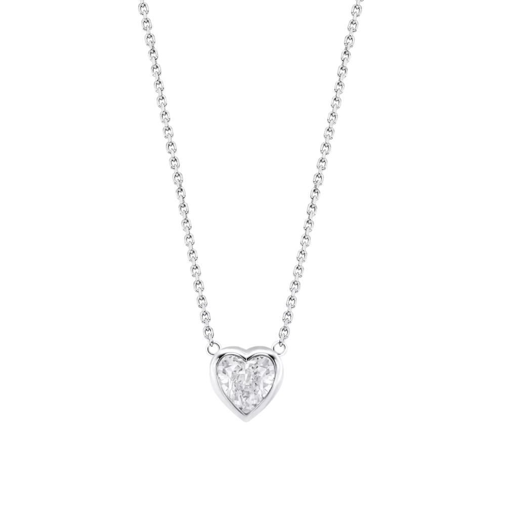 Colier din argint  cu pietre Cubic Zirconia Incolor