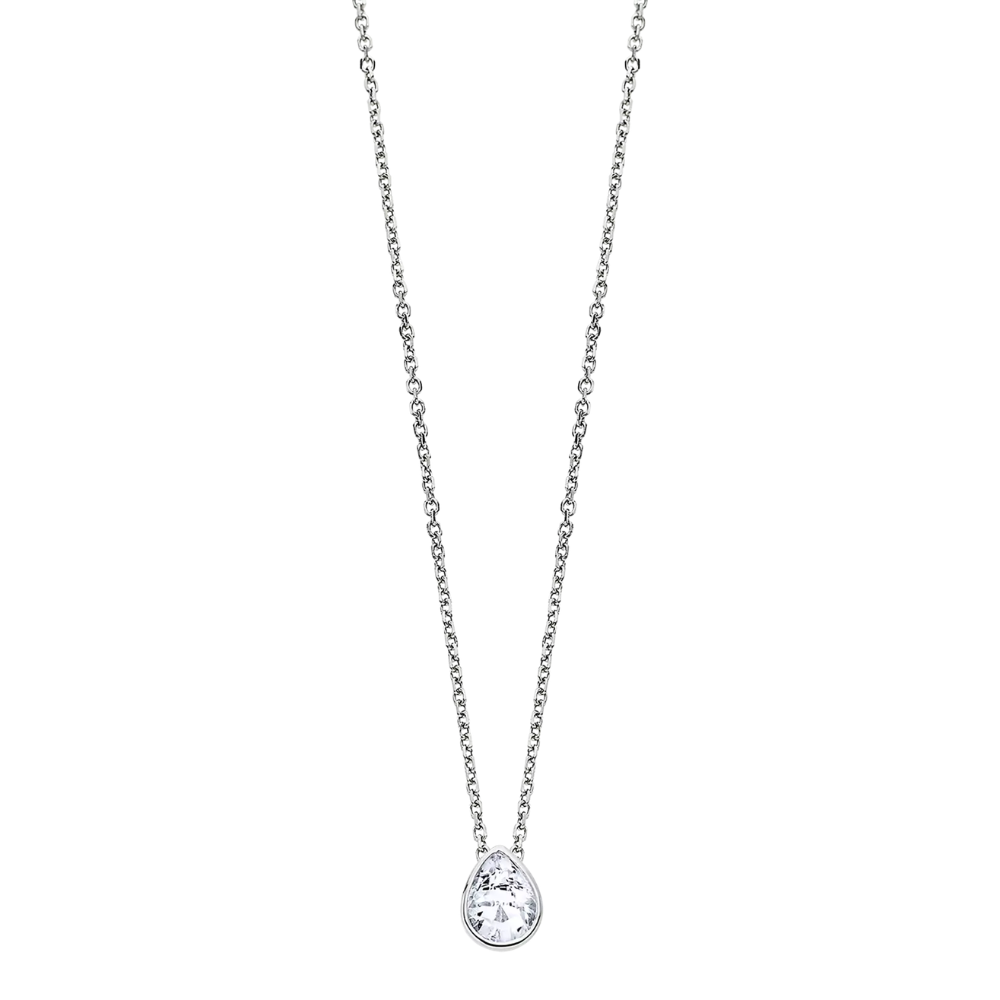 Colier din argint cu pietre Cubic Zirconia Incolor