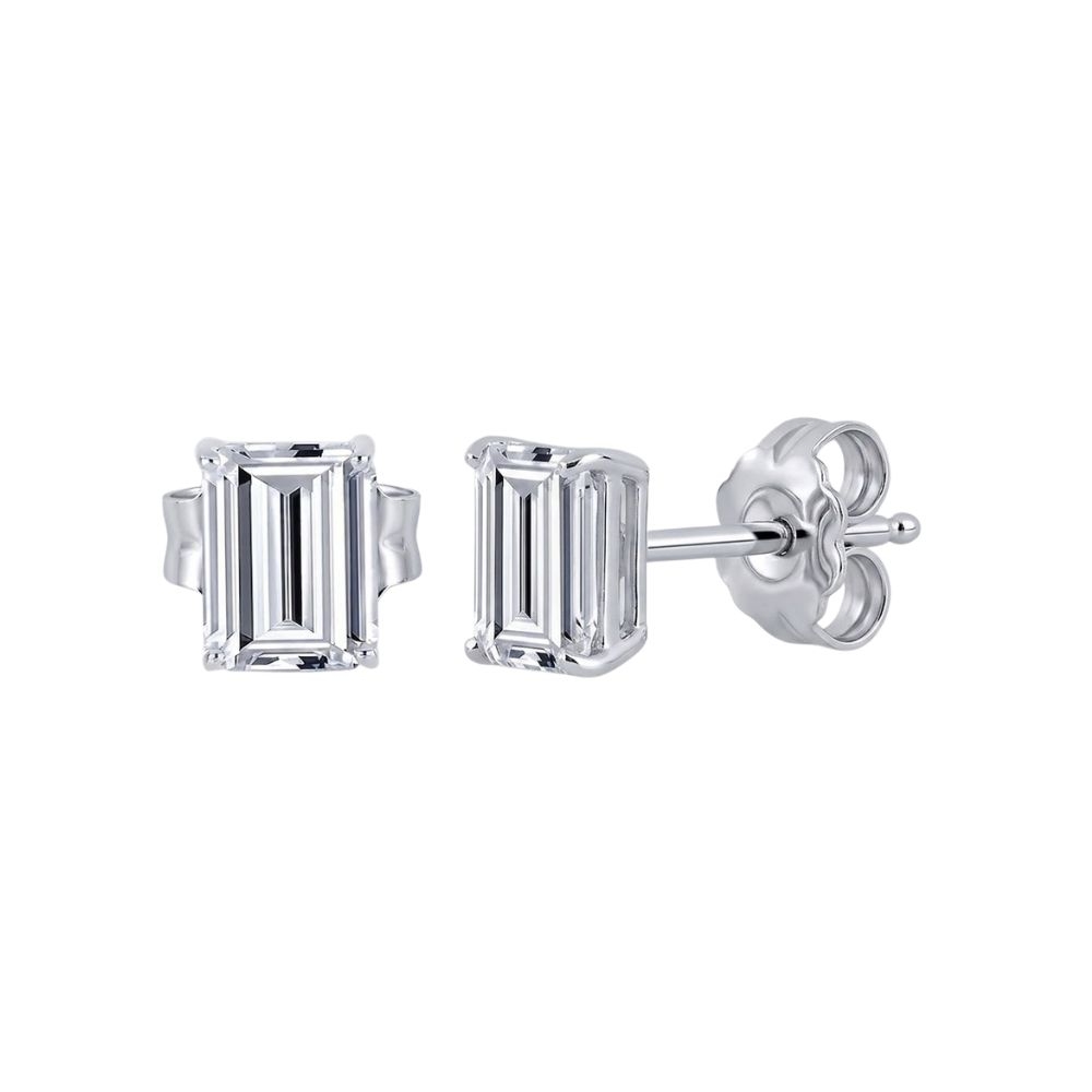 Cercei din argint cu Cubic Zirconia Incolor