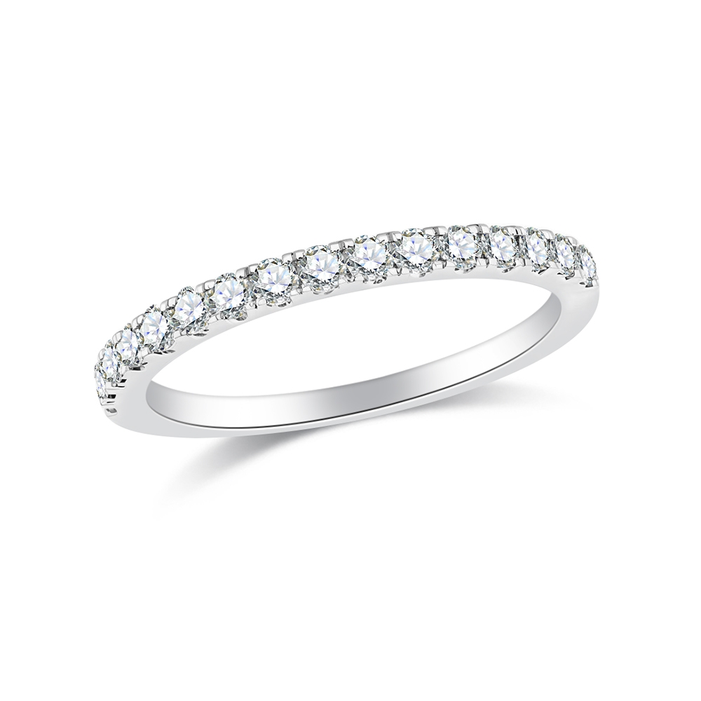 Inel din aur alb cu pietre Diamant