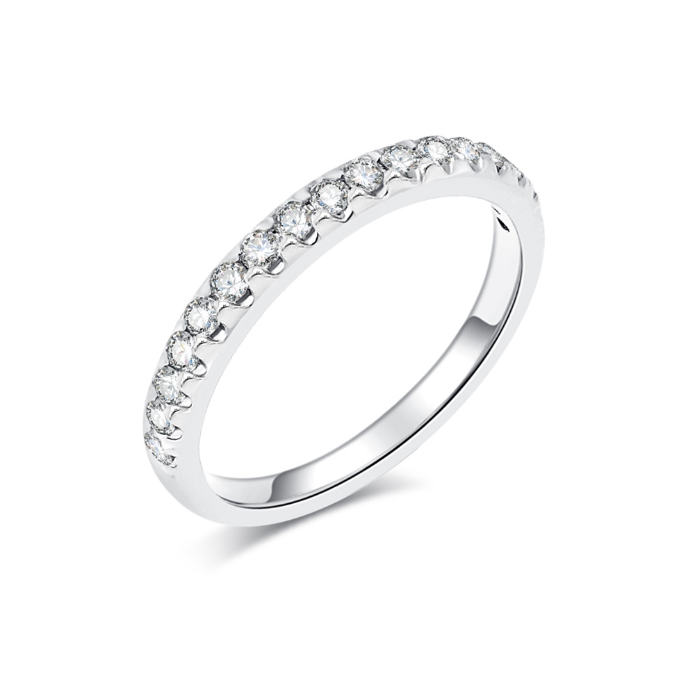 Inel din aur alb cu pietre Diamant