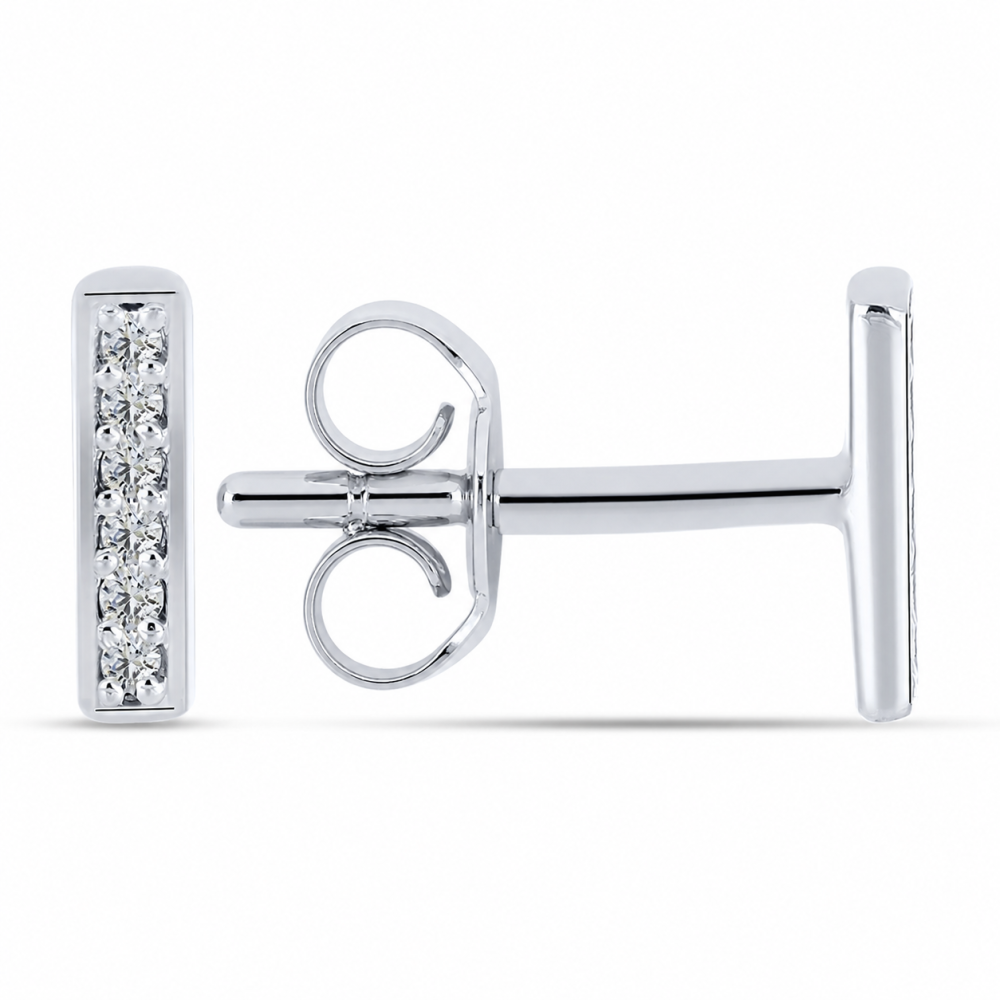 Cercei din argint cu Cubic Zirconia Incolor