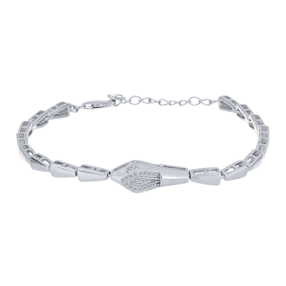 Brățară din argint  cu pietre Cubic Zirconia Incolor