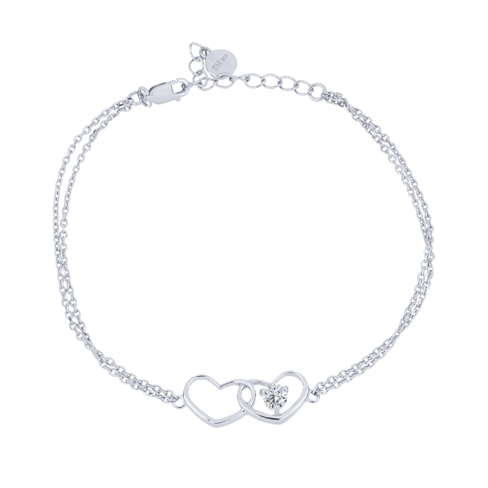 Brățară din argint  cu pietre Cubic Zirconia Incolor