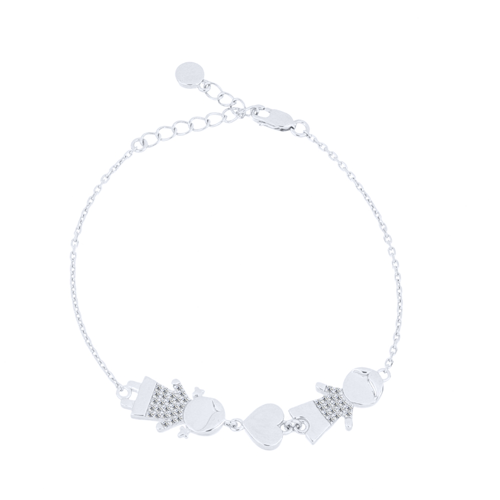 Brățară din argint  cu pietre Cubic Zirconia Incolor