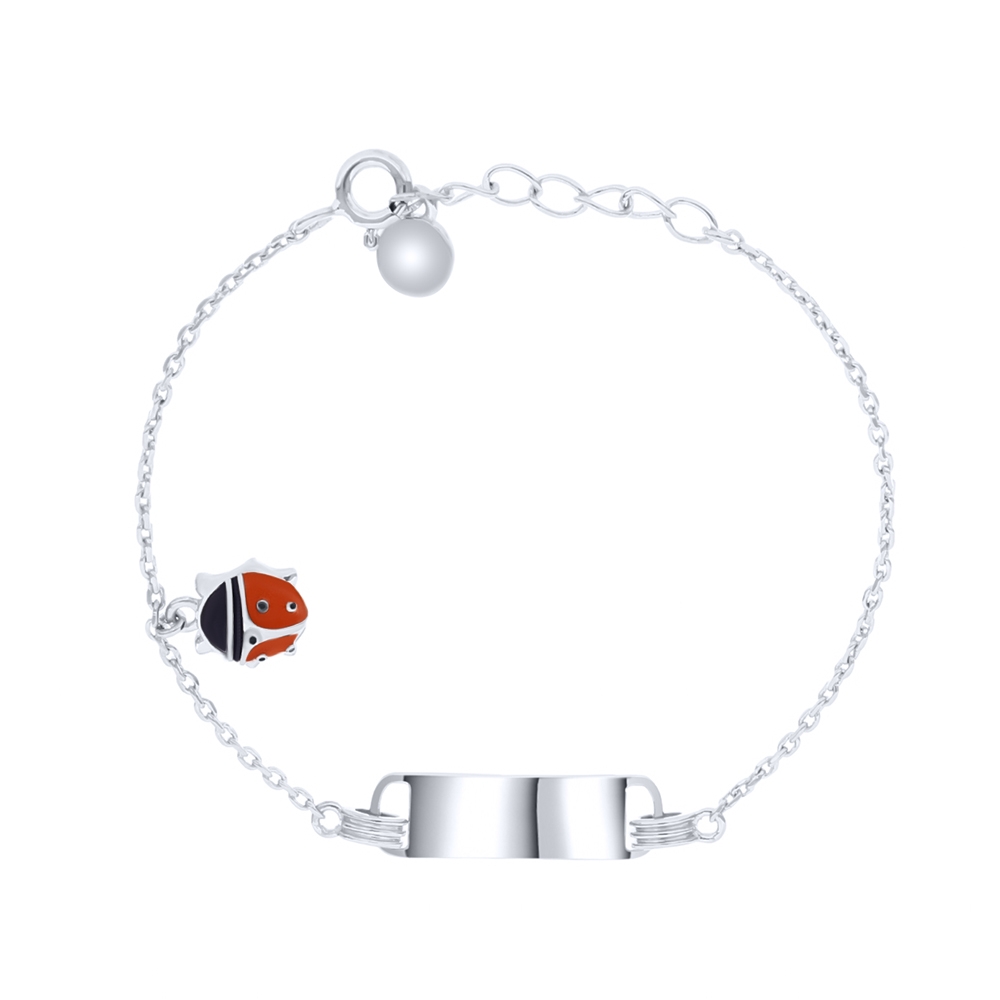 Brățară din argint  cu pietre Finift