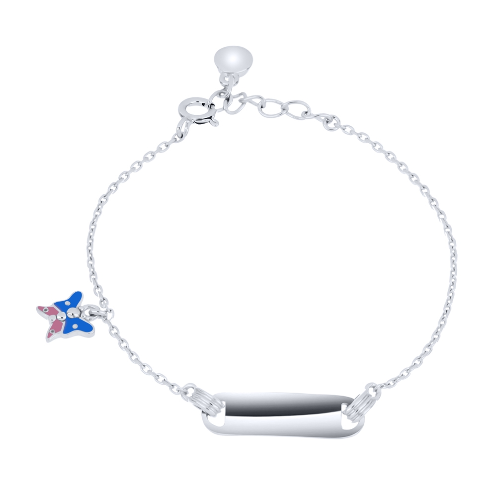 Brățară din argint  cu pietre Finift