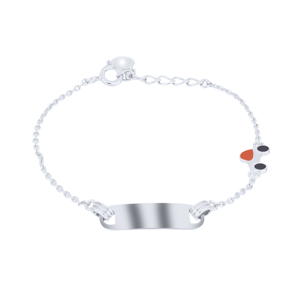 Brățară din argint  cu pietre Finift