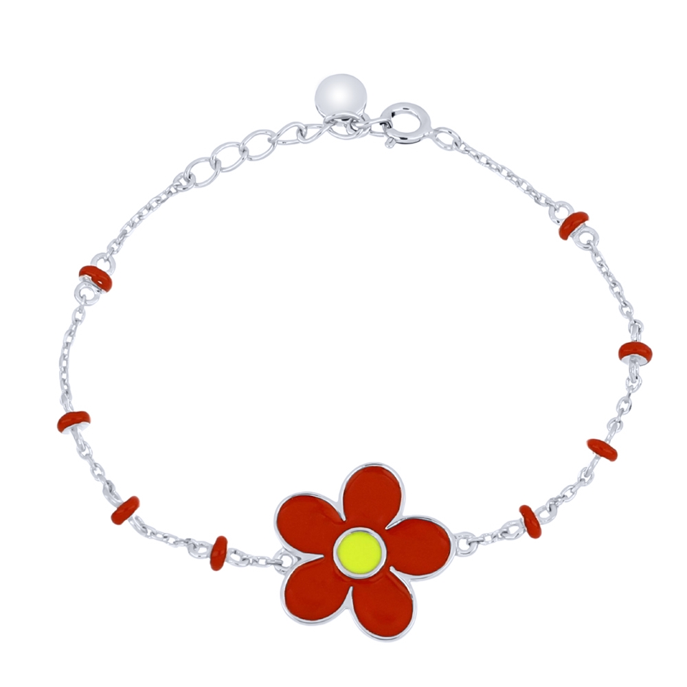 Brățară din argint  cu pietre Finift