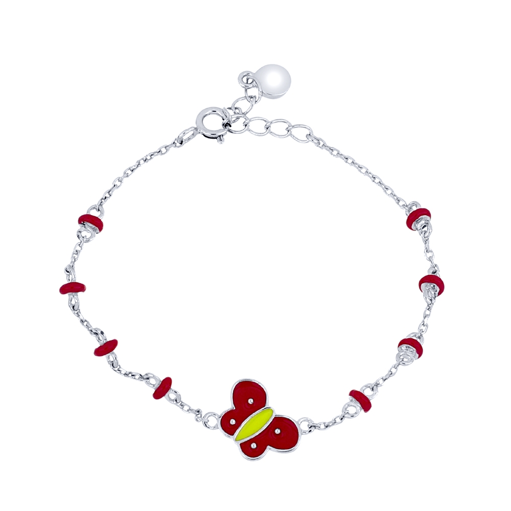 Brățară din argint  cu pietre Finift