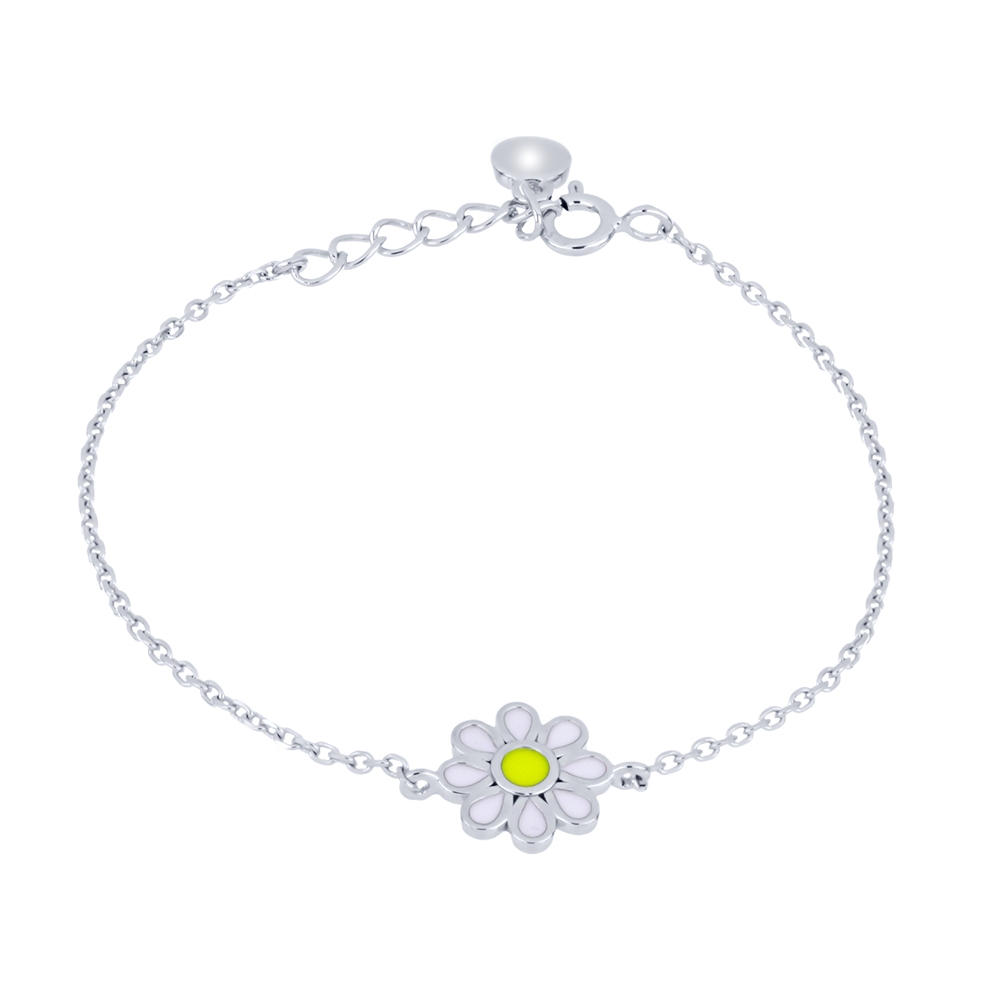 Brățară din argint  cu pietre Finift