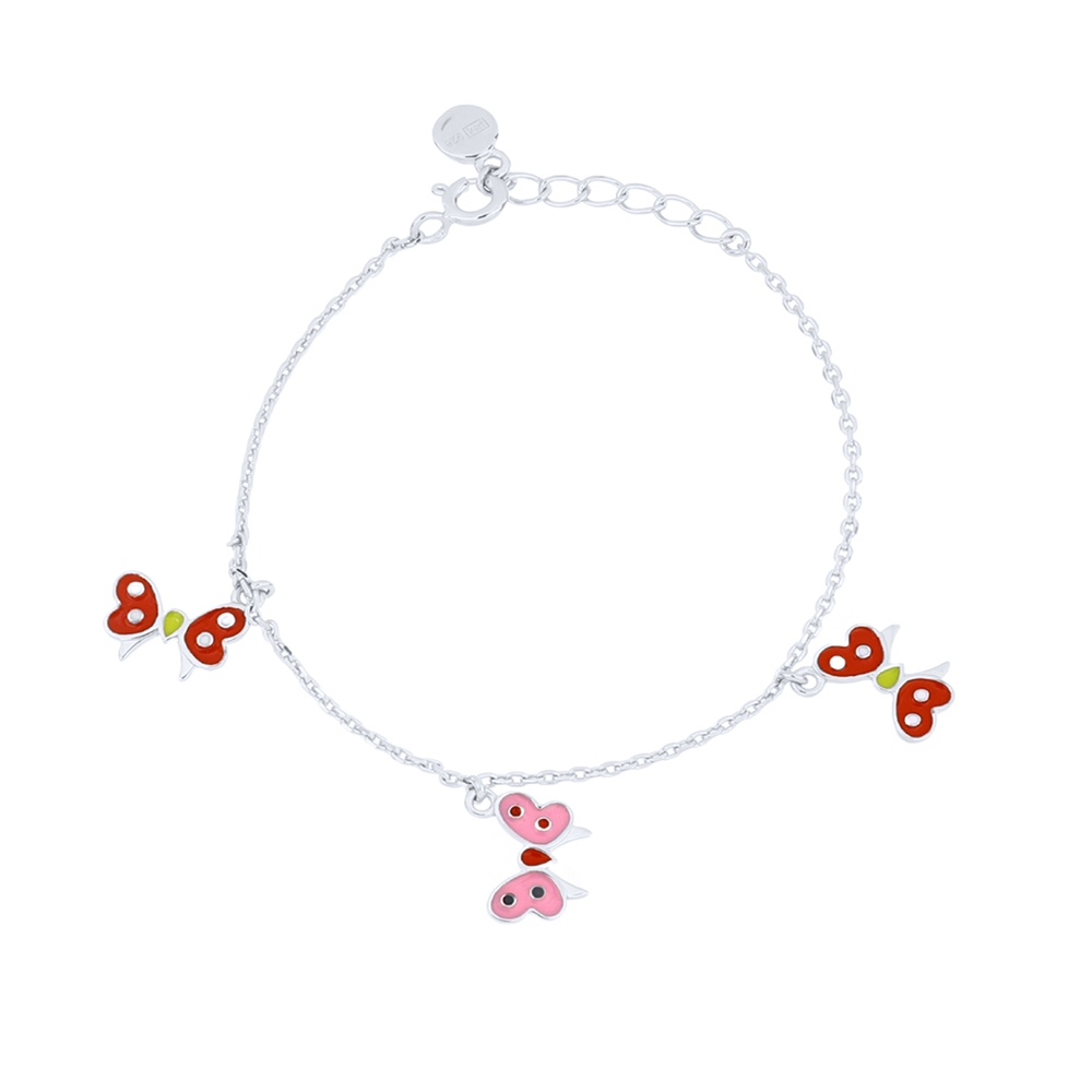 Brățară din argint  cu pietre Finift