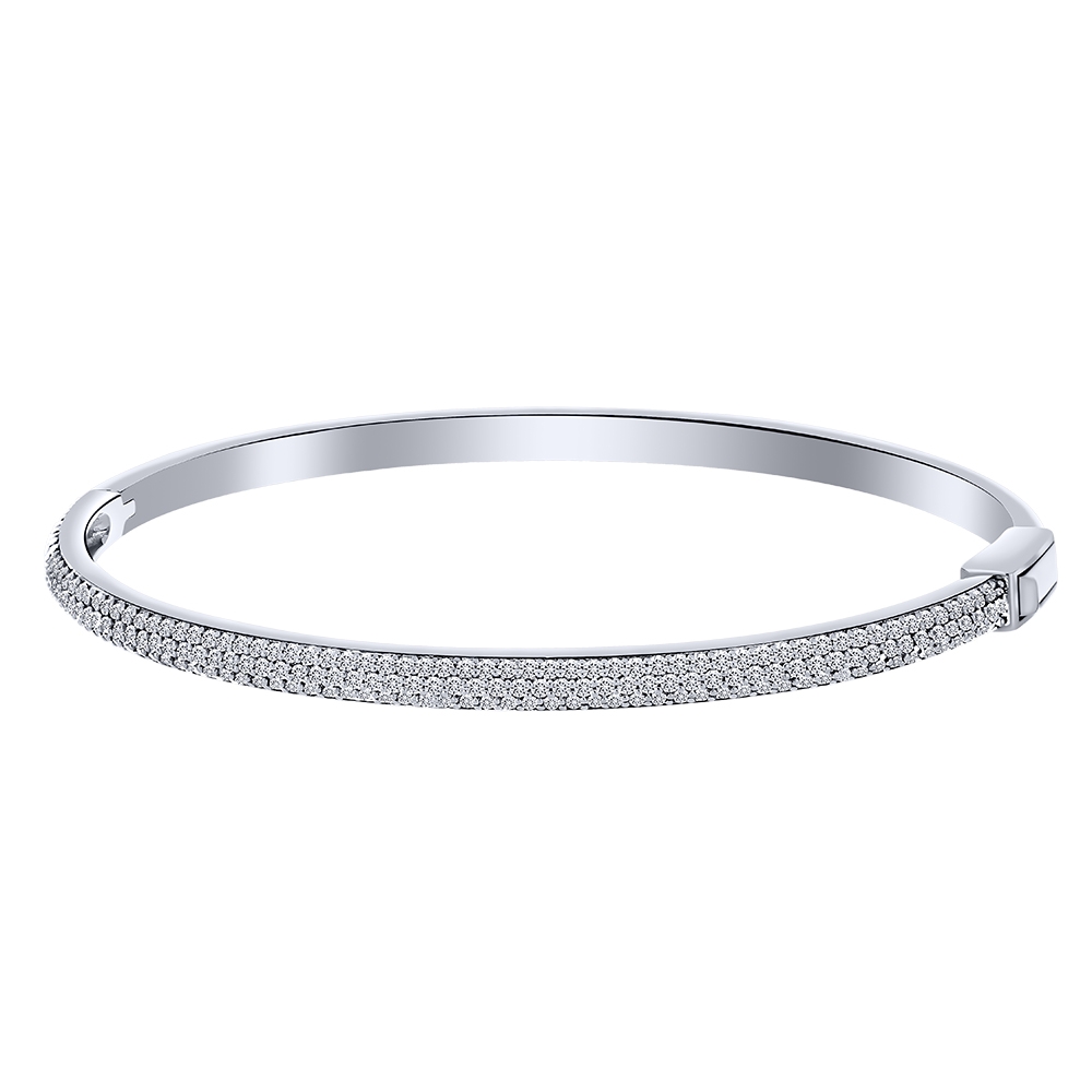 Brățară din argint  cu pietre Cubic Zirconia Incolor