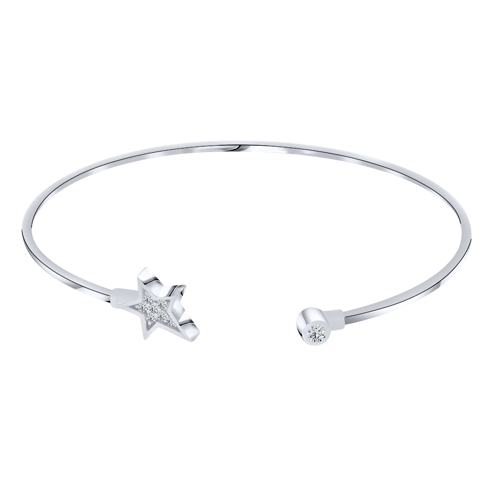 Brățară din argint  cu pietre Cubic Zirconia Incolor