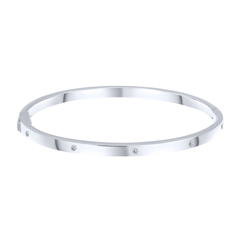 Brățară din argint  cu pietre Cubic Zirconia Incolor