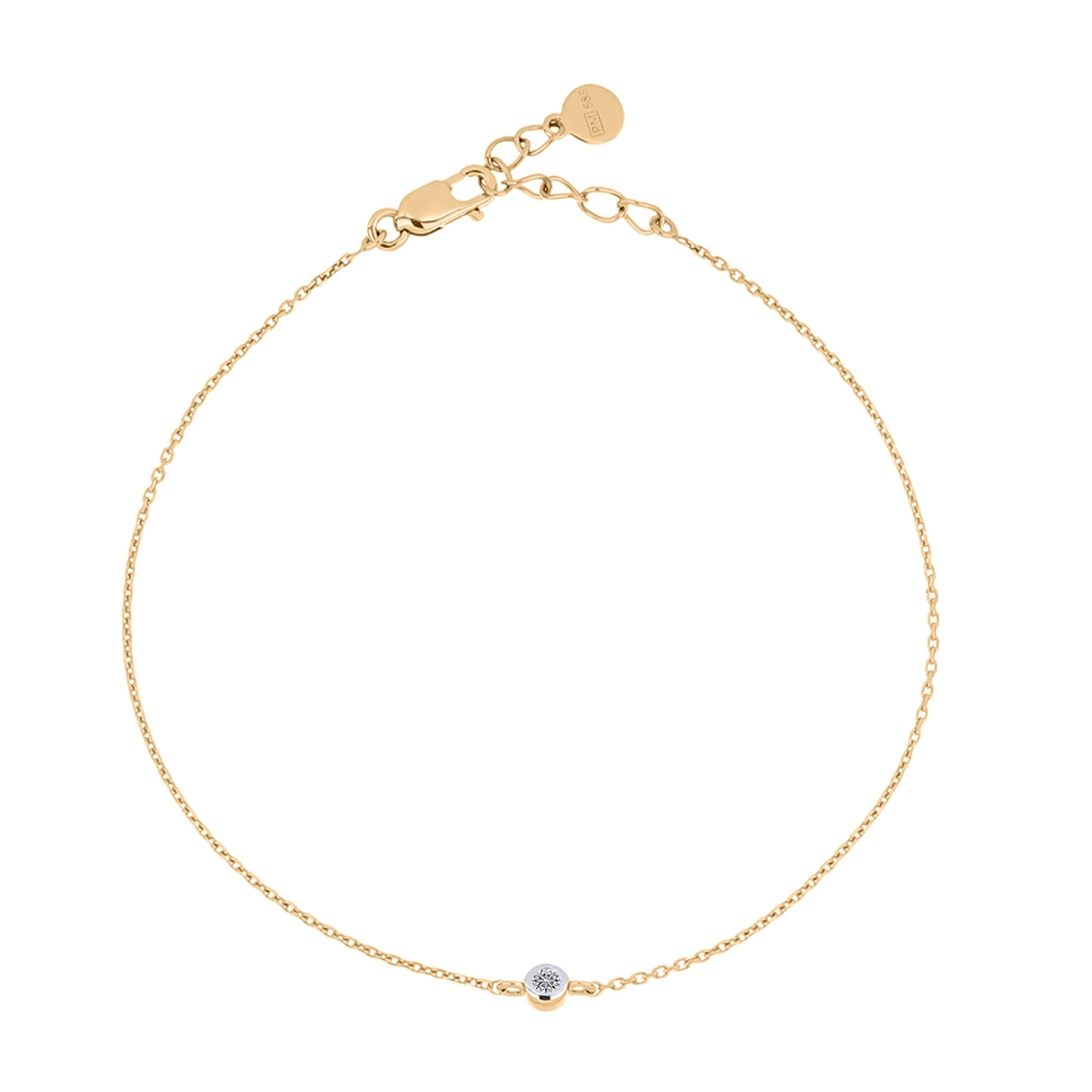 Brățară din aur roz cu pietre Diamant