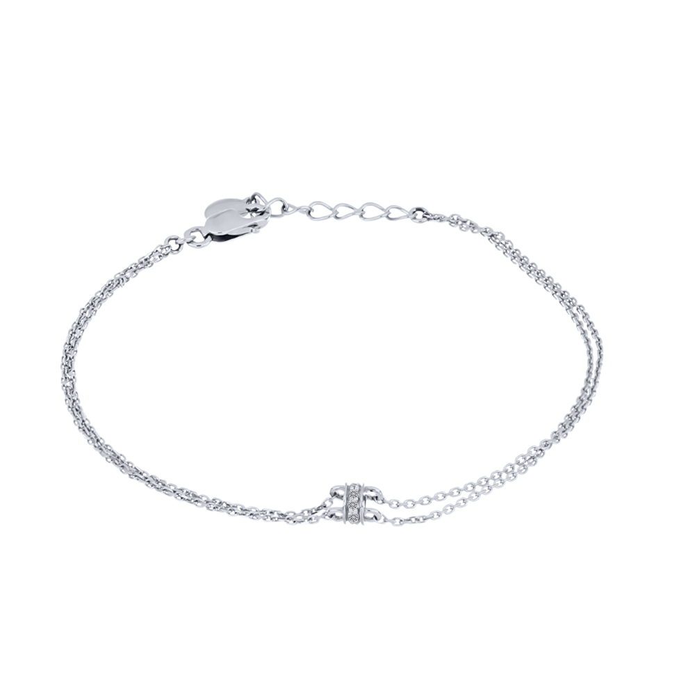 Brățară din aur alb cu pietre Diamant