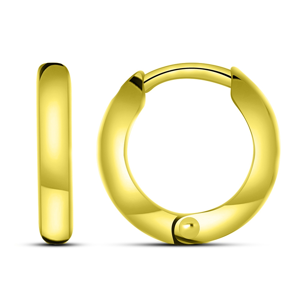 Cercei Creole din aur galben fără pietre