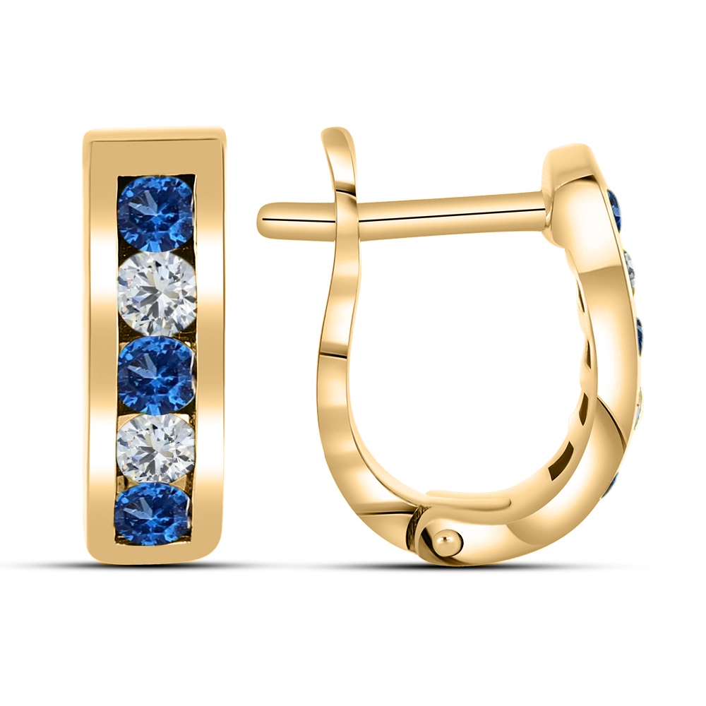 Cercei din aur roz cu pietre Cubic Zirconia Incolor, Nanotopaz