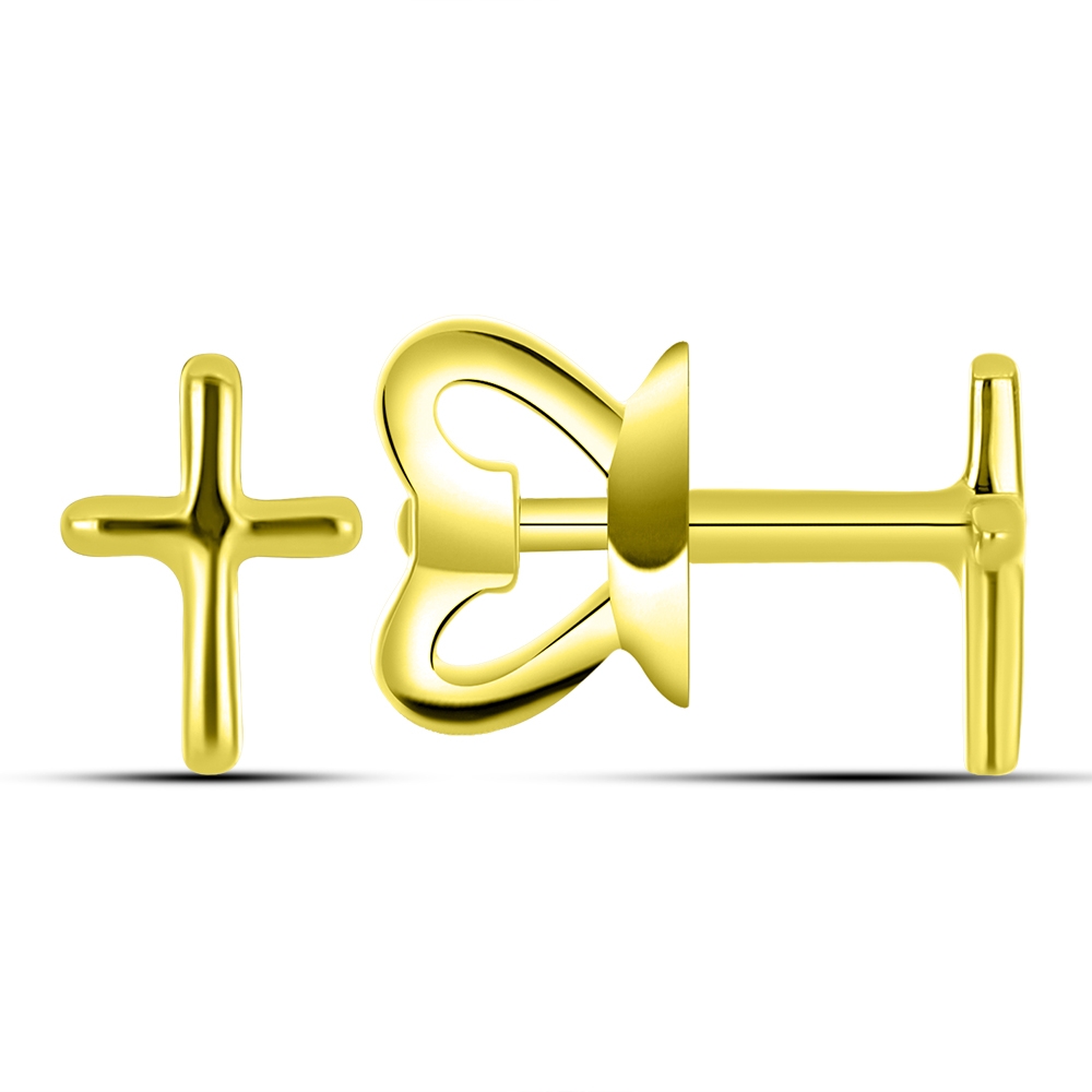 Cercei Pusete din aur galben fără pietre