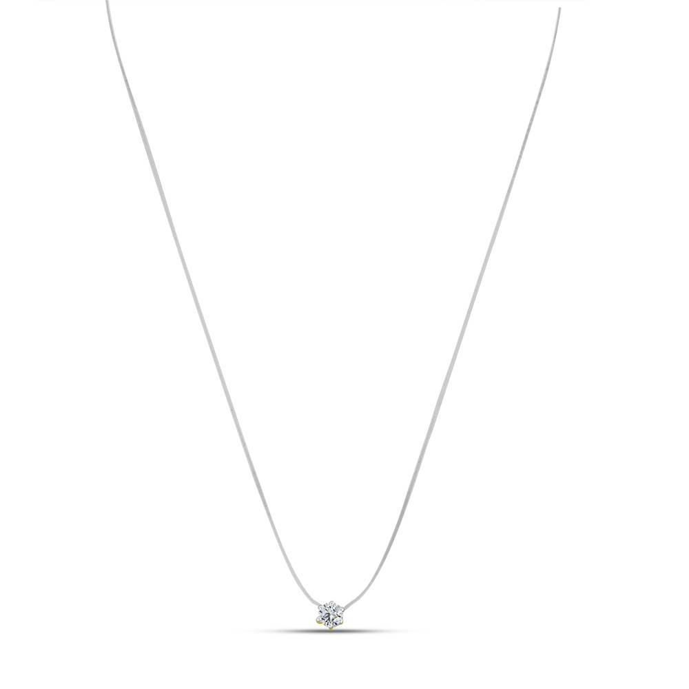 Colier din aur galben cu pietre Diamant
