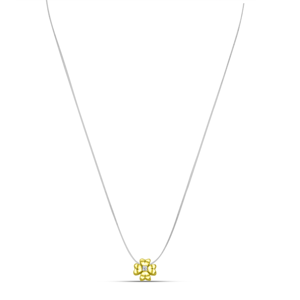 Colier din aur galben cu pietre Diamant