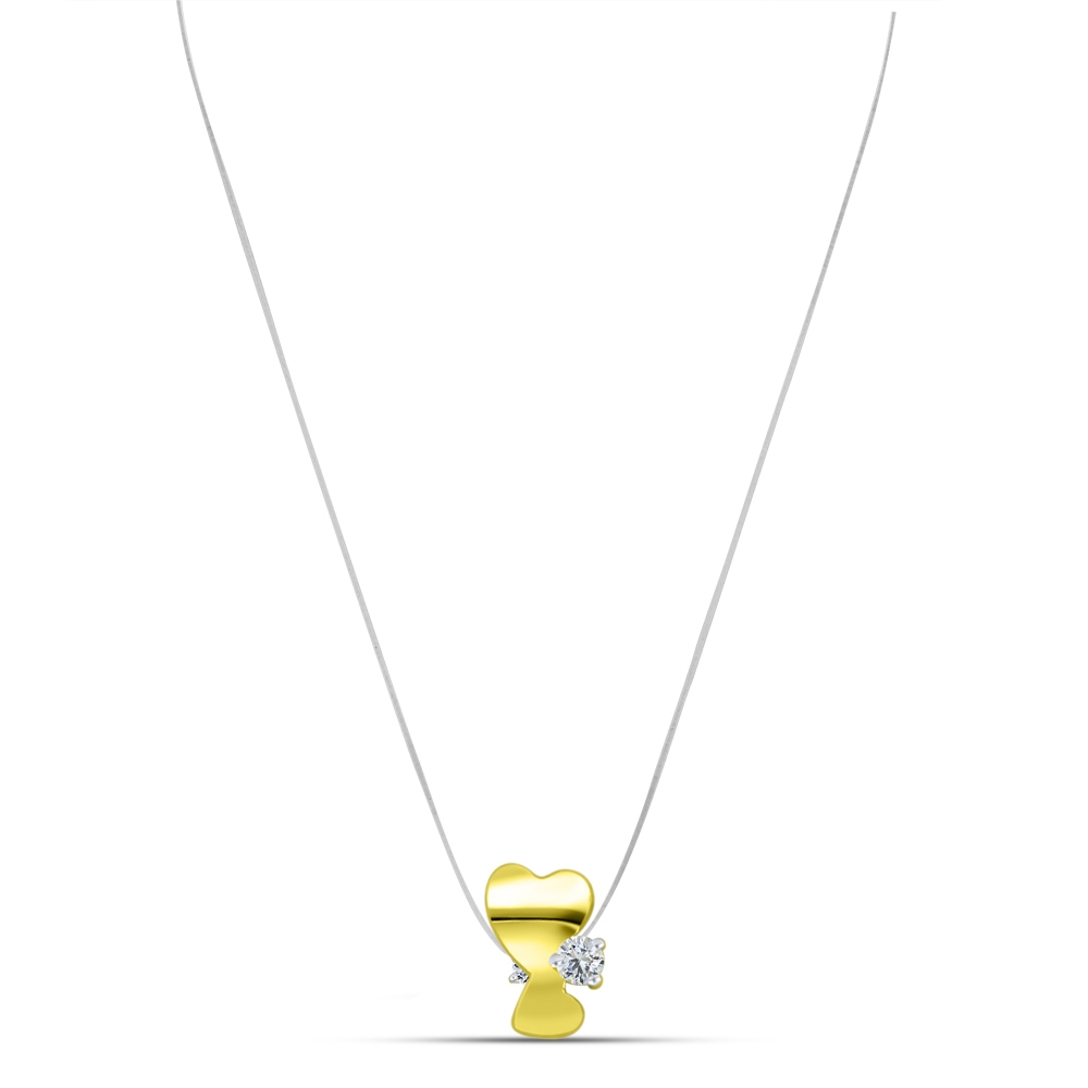 Colier din aur galben cu pietre Diamant