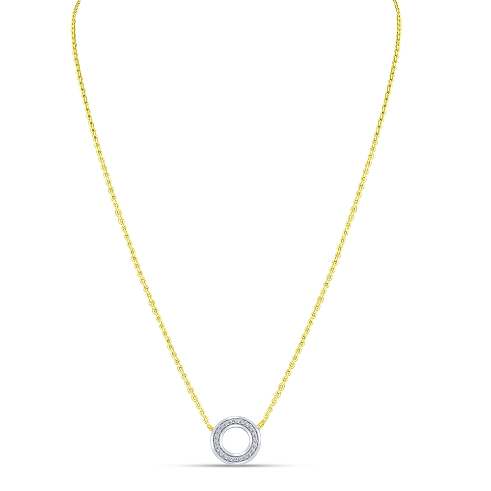 Colier din aur galben cu pietre Cubic Zirconia Incolor