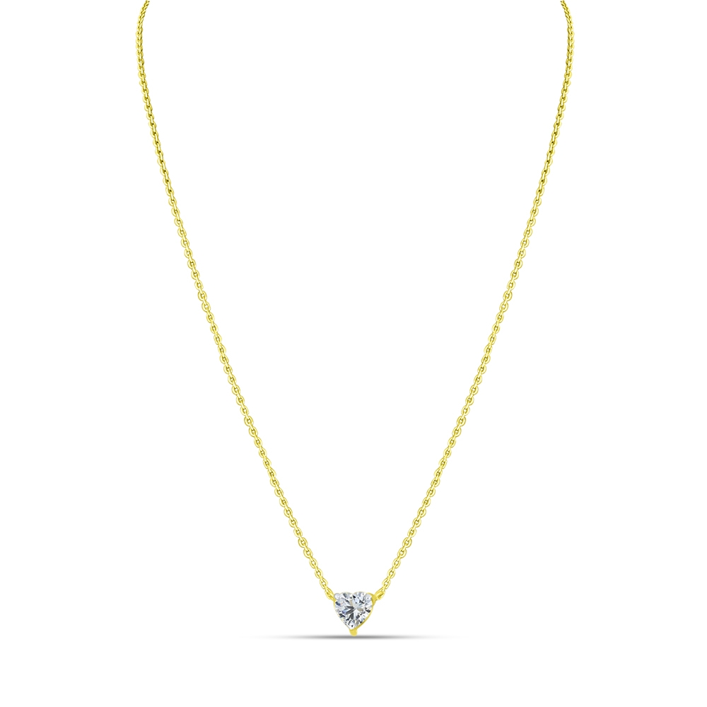Colier din aur galben cu pietre Cubic Zirconia Incolor