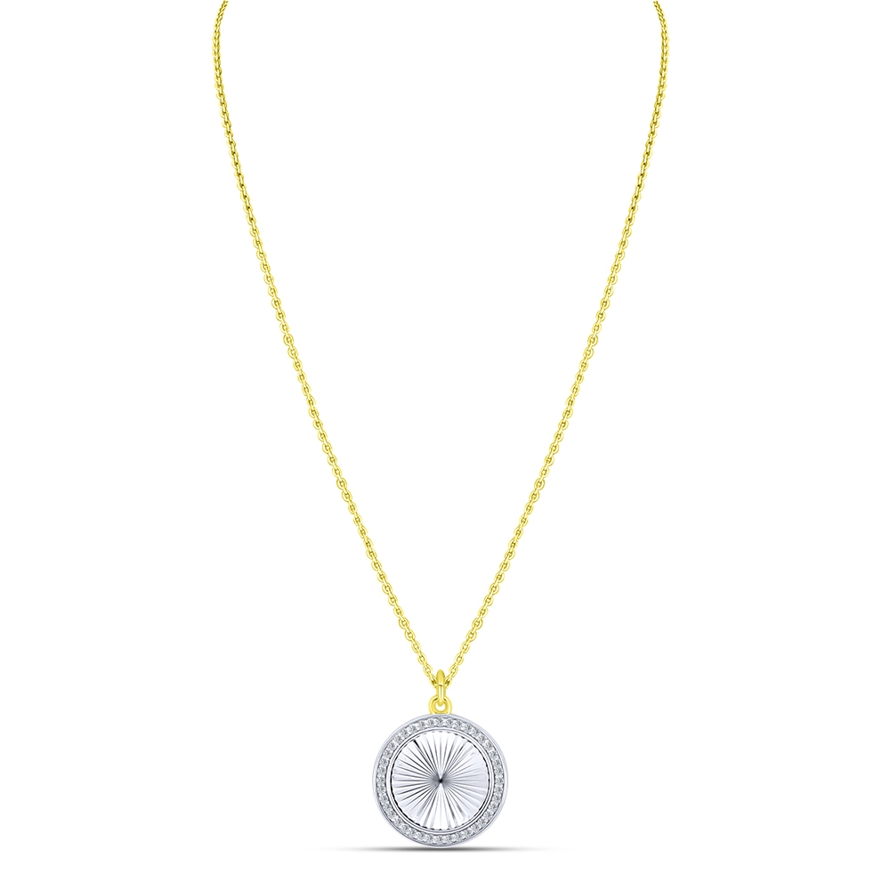 Colier din aur galben cu pietre Cubic Zirconia Incolor