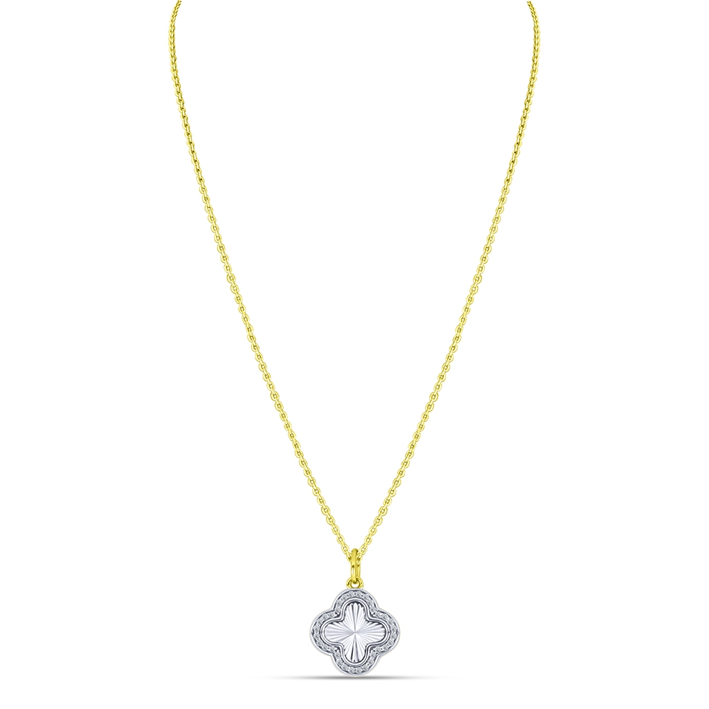 Colier din aur galben cu pietre Cubic Zirconia Incolor