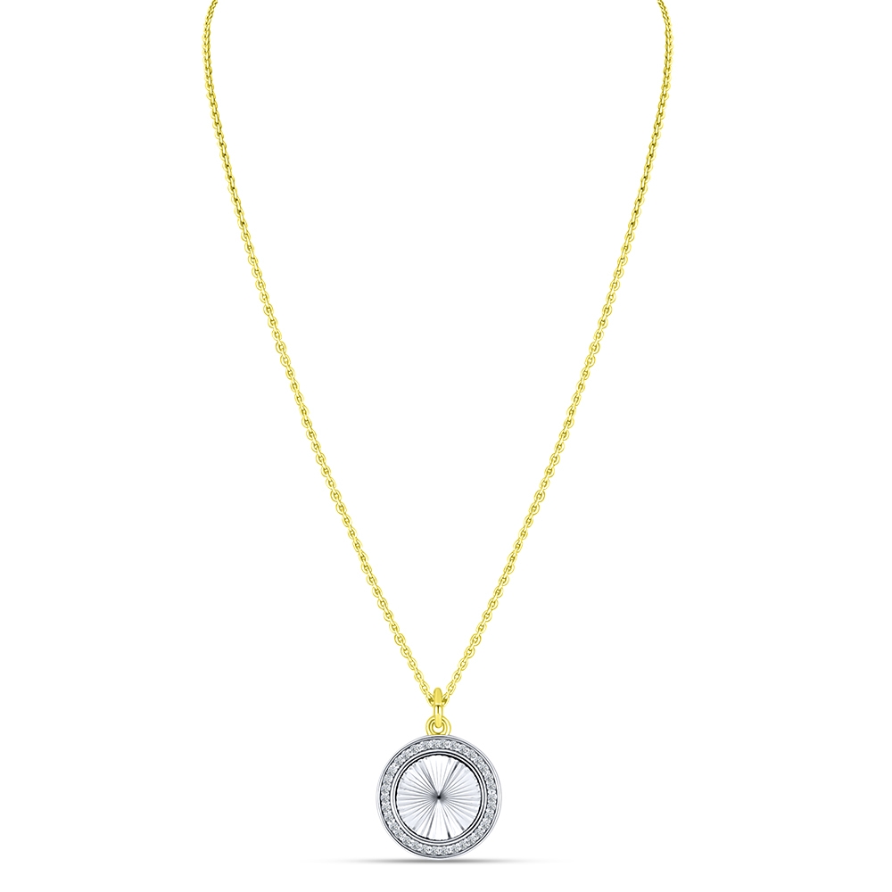 Colier din aur galben cu pietre Cubic Zirconia Incolor