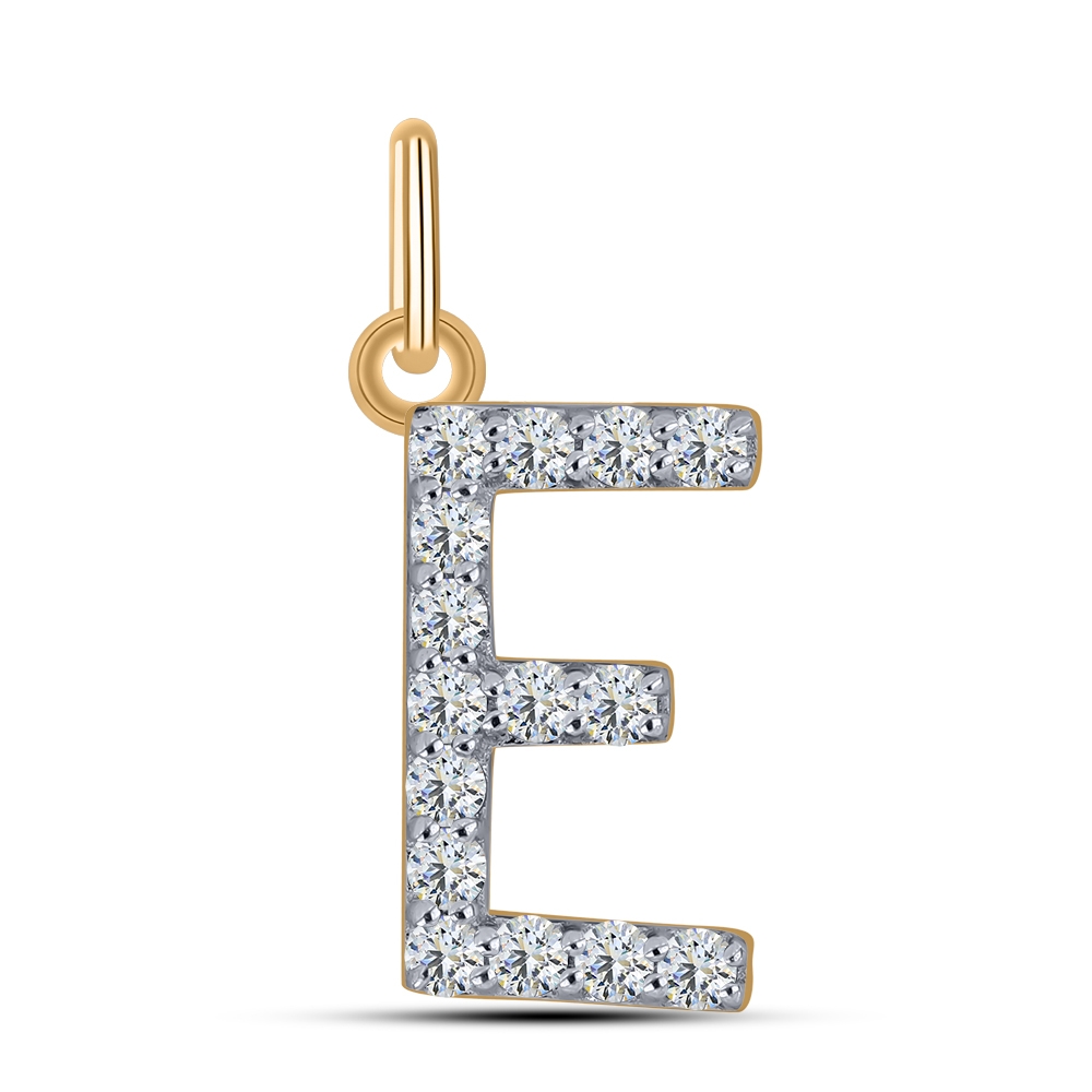 Pandantiv din aur roz cu pietre Cubic Zirconia Incolor