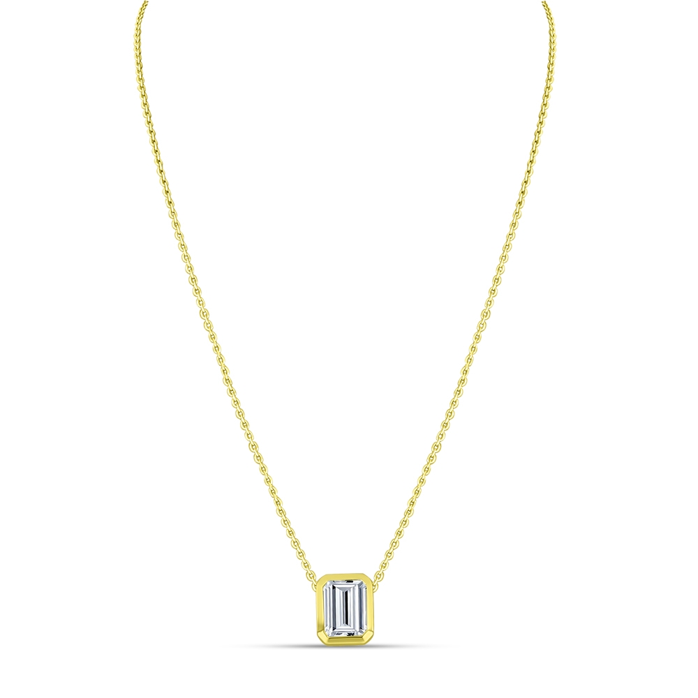 Colier din aur galben cu pietre Cubic Zirconia Incolor
