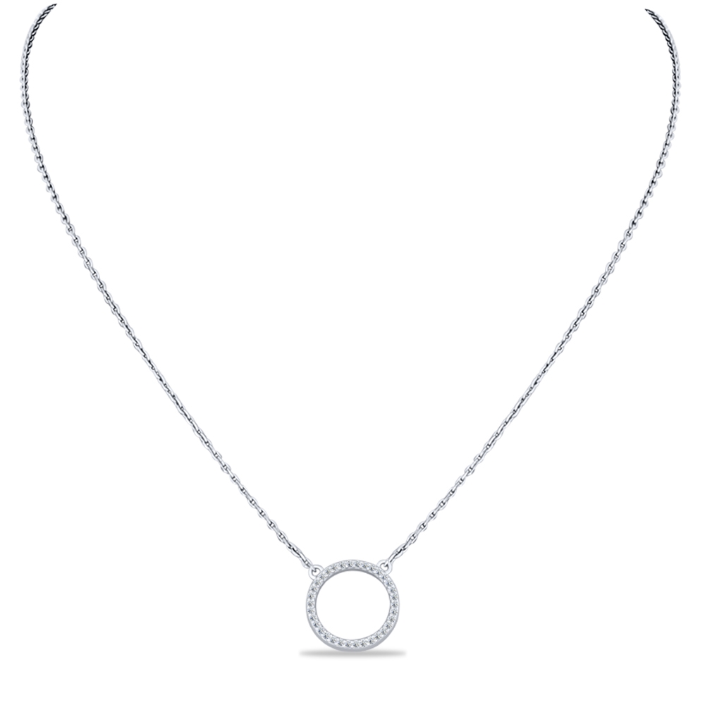 Colier din argint cu Cubic Zirconia Incolor