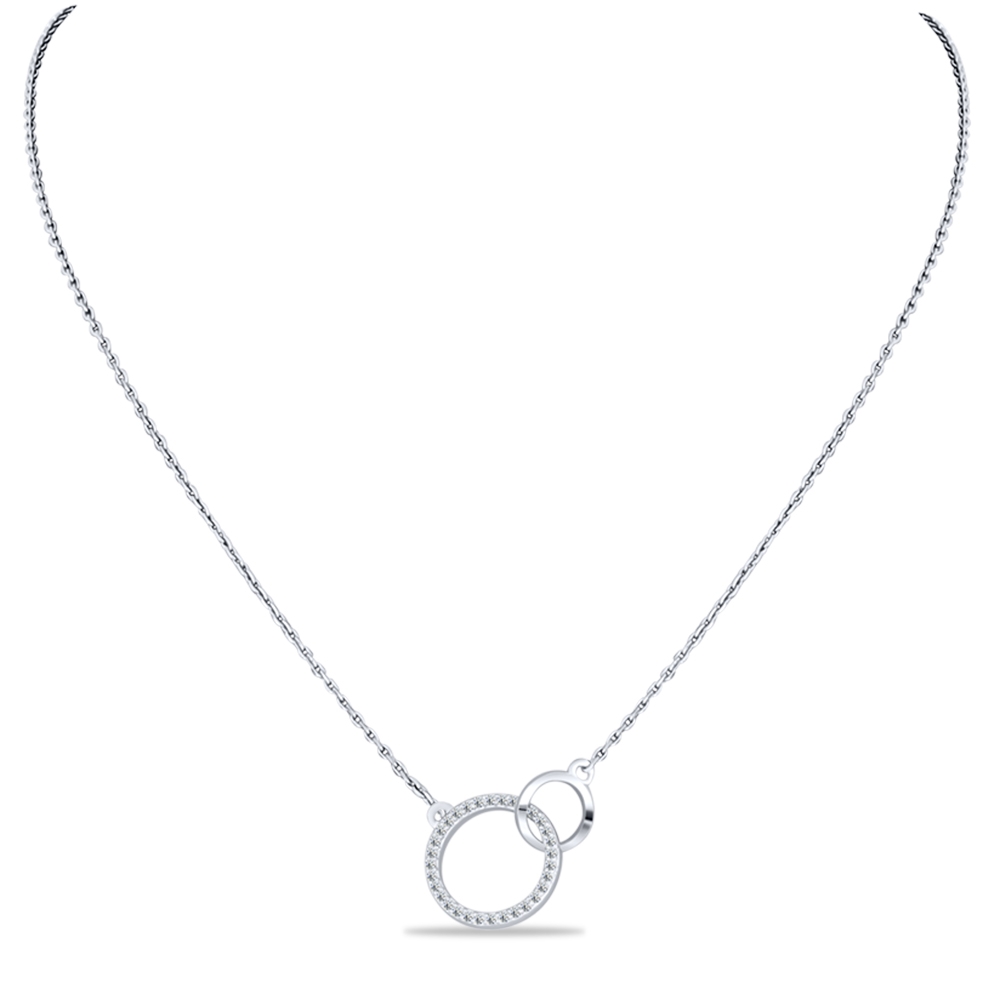 Colier din argint cu Cubic Zirconia Incolor