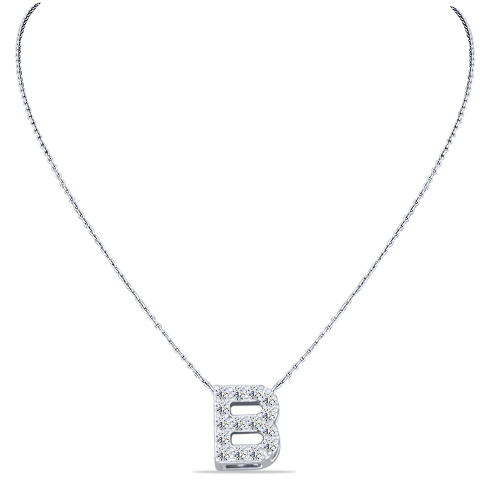 Colier din argint cu Cubic Zirconia Incolor
