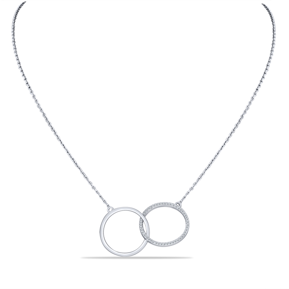Colier din argint cu Cubic Zirconia Incolor