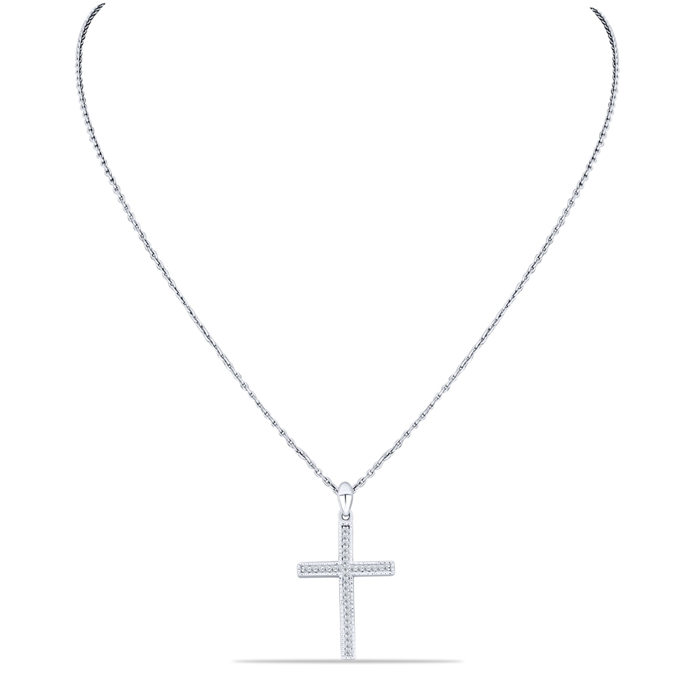 Colier din argint cu Cubic Zirconia Incolor