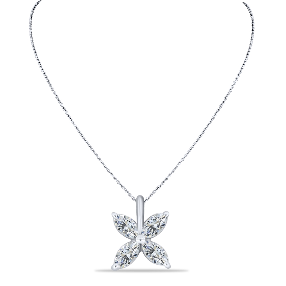Colier din argint cu Cubic Zirconia Incolor