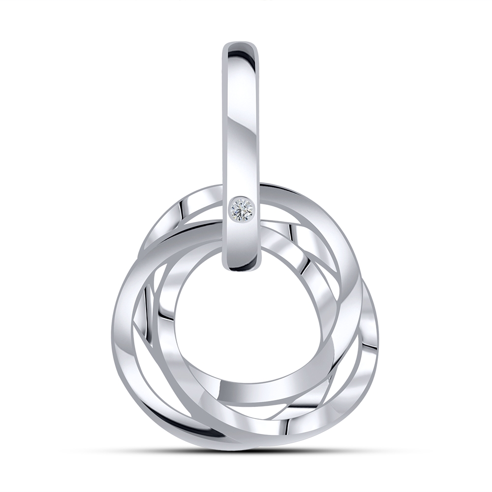 Pandantiv din argint cu Cubic Zirconia Incolor