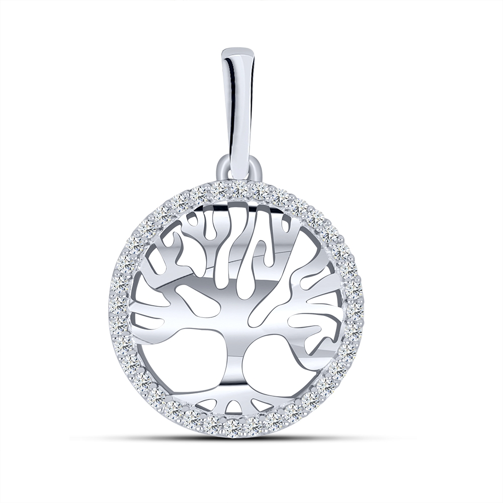 Pandantiv din argint cu Cubic Zirconia Incolor