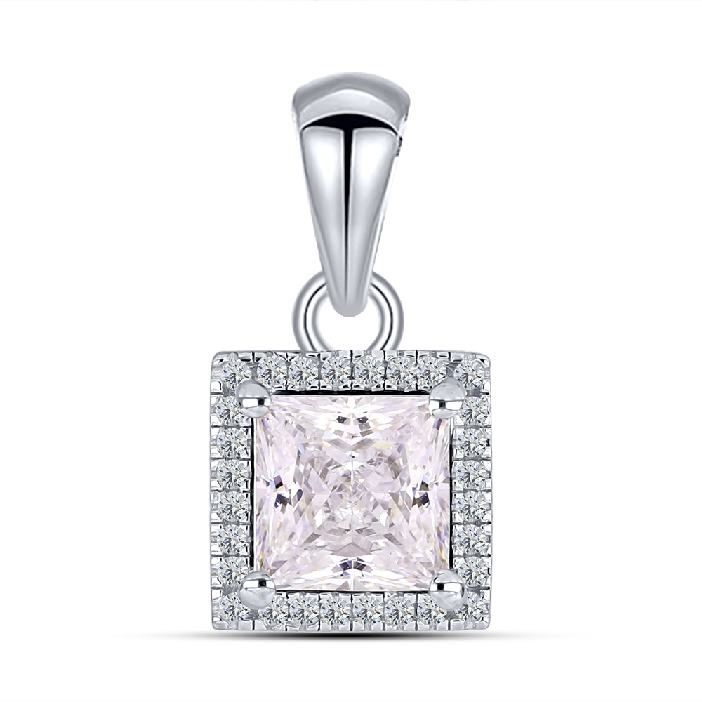 Pandantiv din argint  cu pietre Cubic Zirconia Incolor