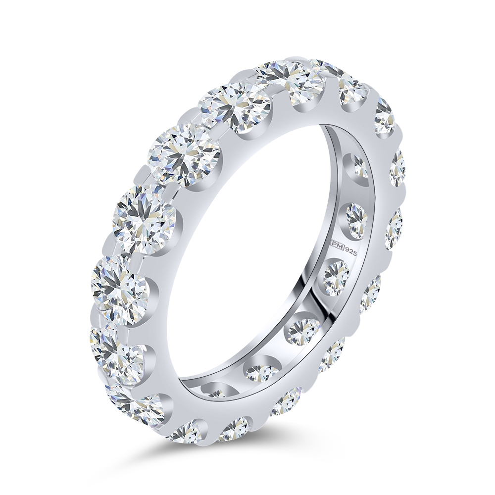 Inel din argint  cu pietre Cubic Zirconia Incolor