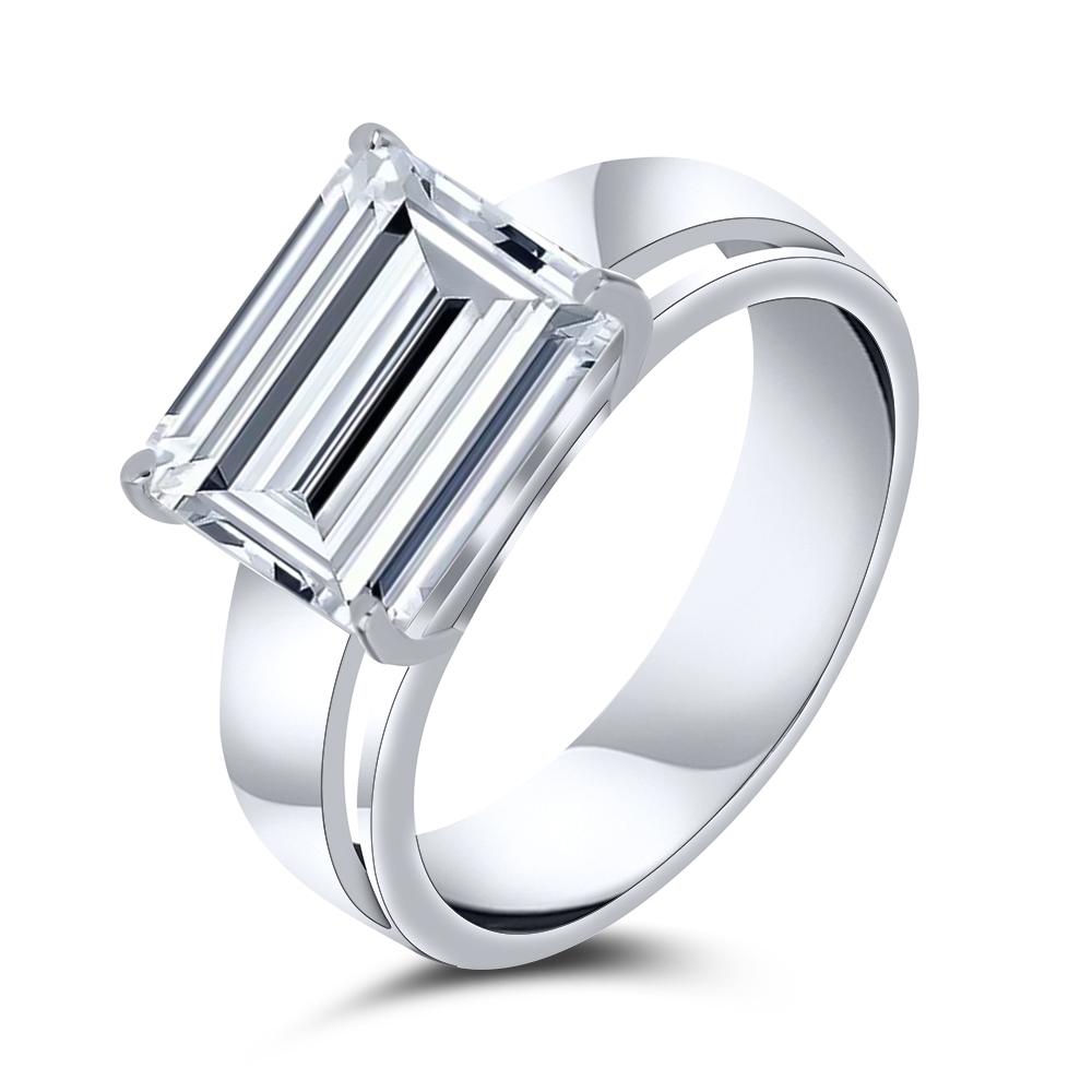 Inel din argint  cu pietre Cubic Zirconia Incolor