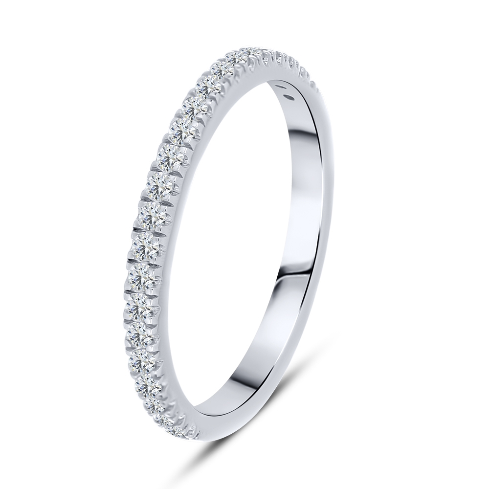 Inel din argint  cu pietre Cubic Zirconia Incolor