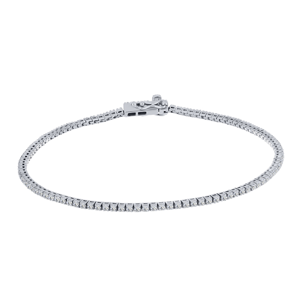 Brățară din argint  cu pietre Cubic Zirconia Incolor