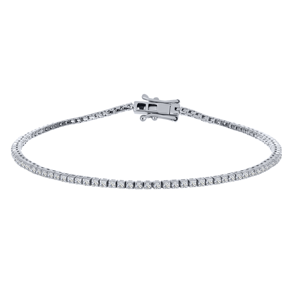 Brățară din argint  cu pietre Cubic Zirconia Incolor