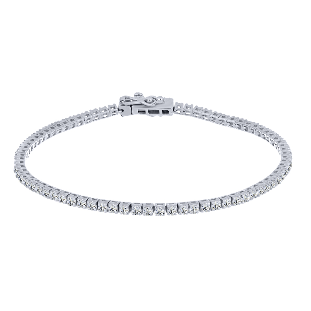 Brățară din argint  cu pietre Cubic Zirconia Incolor